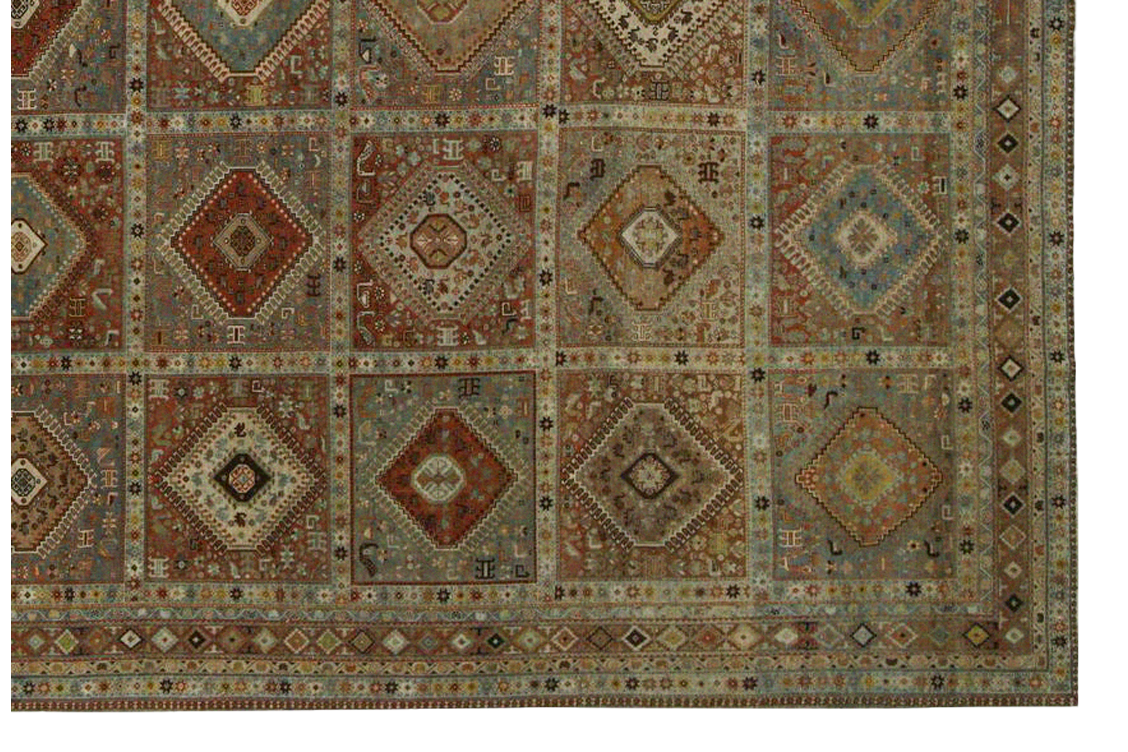 Thumbnail 8 for Antique Persian Shiraz Traditional Rug 97301