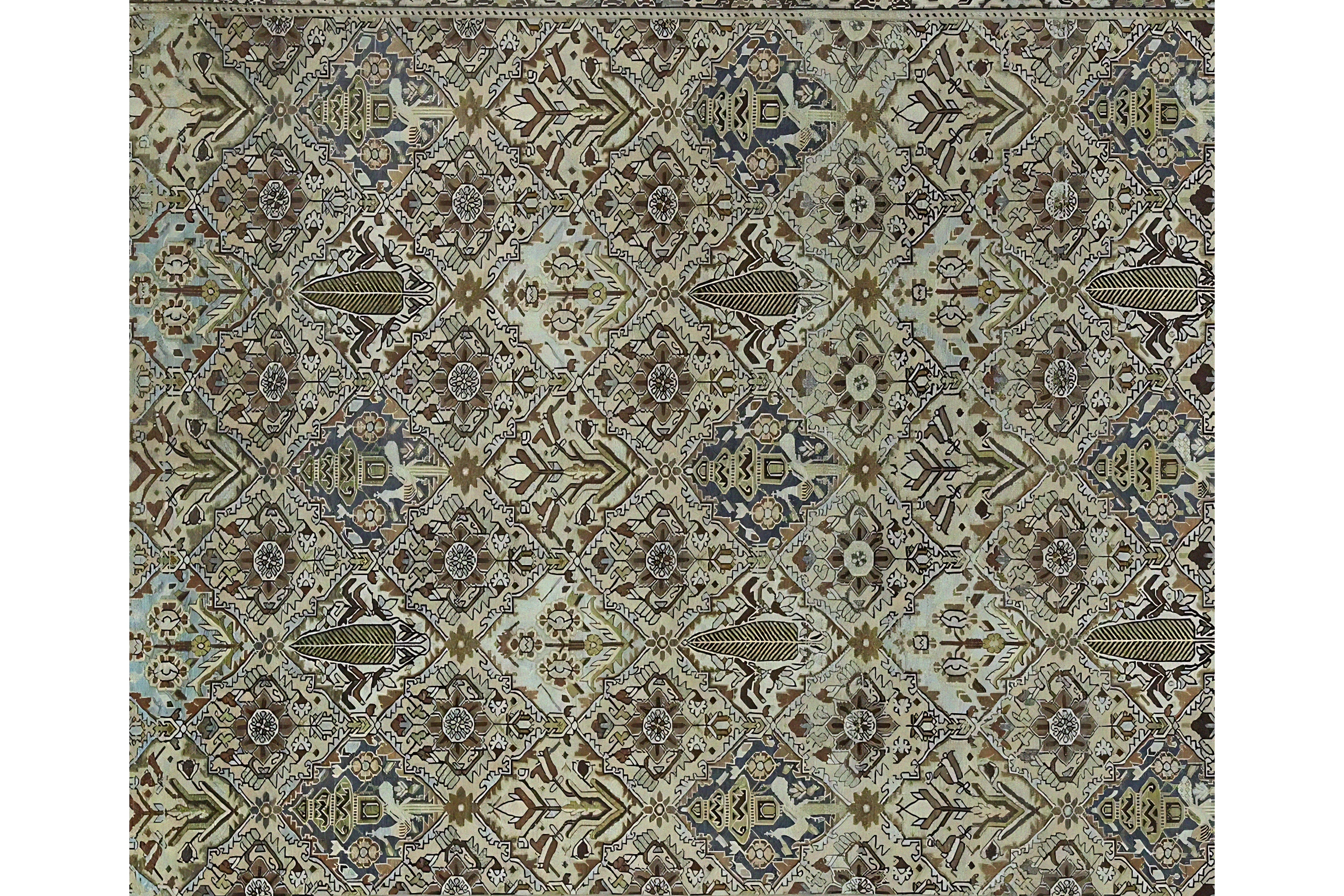 Thumbnail 3 for Antique Persian Bakhtiar Traditional Rug 97559