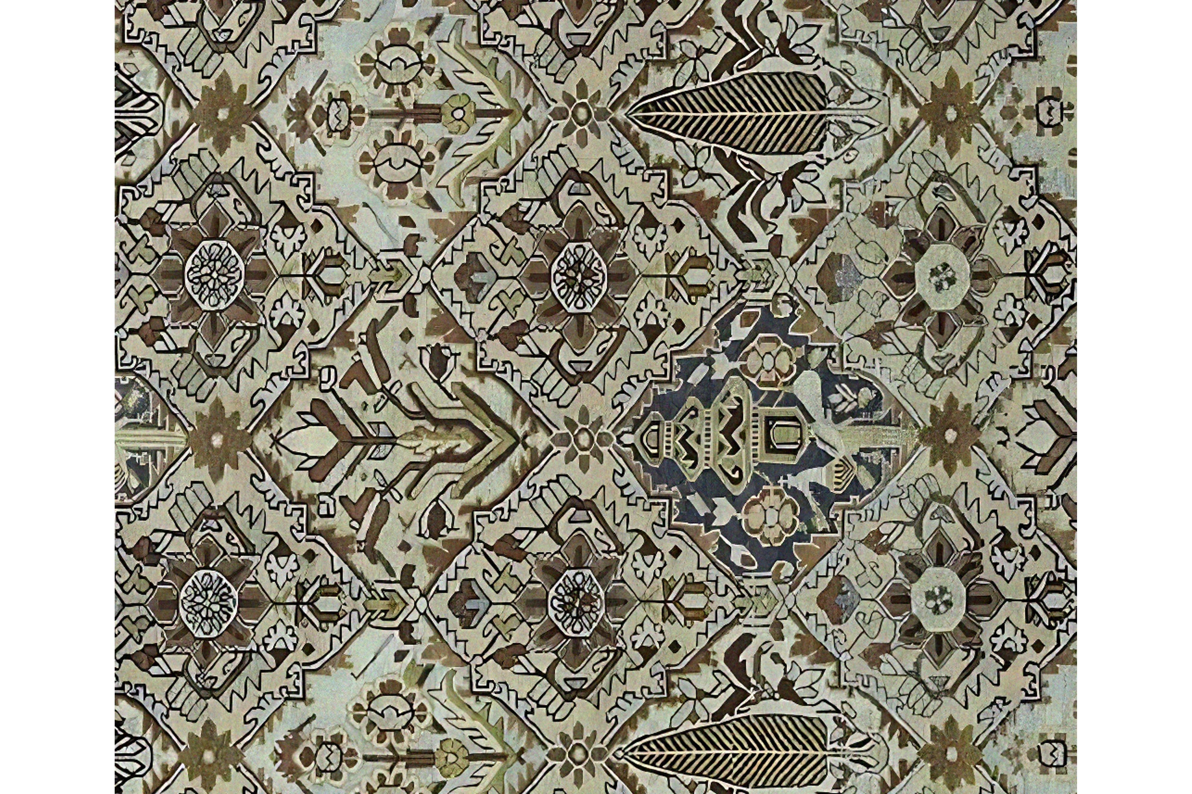 Thumbnail 4 for Antique Persian Bakhtiar Traditional Rug 97559