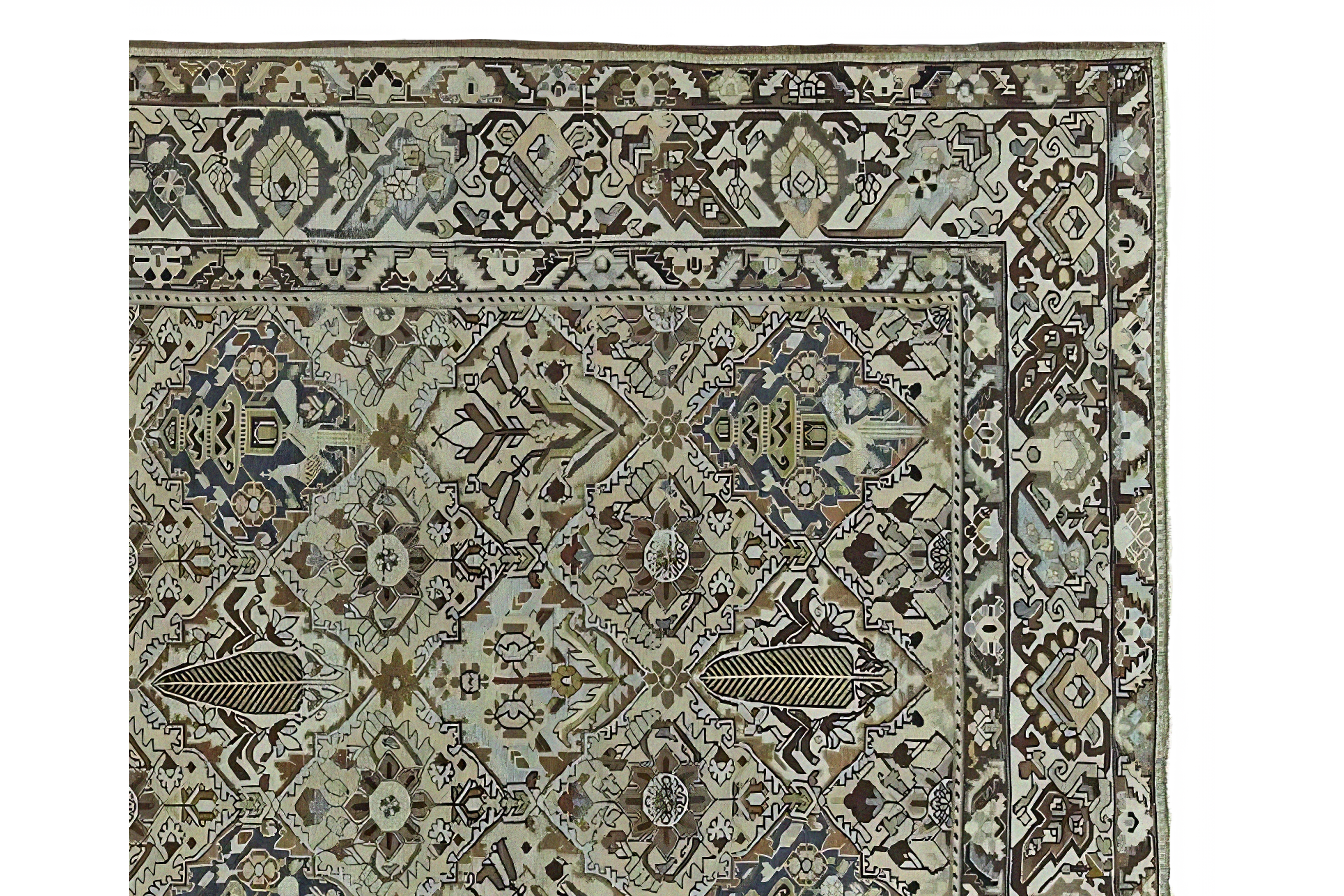 Thumbnail 6 for Antique Persian Bakhtiar Traditional Rug 97559