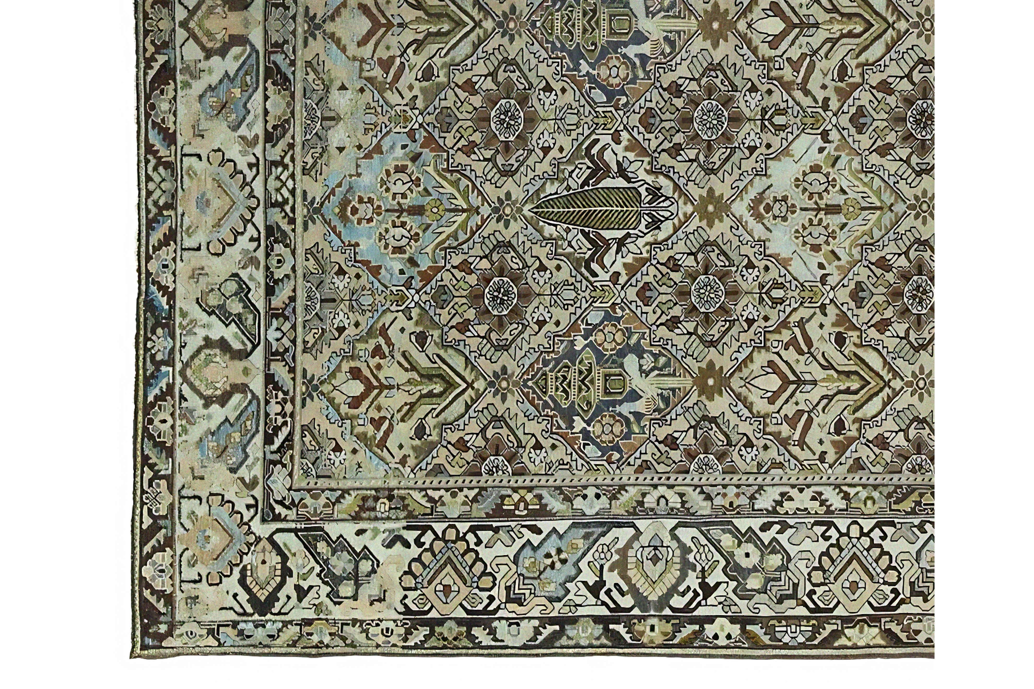 Thumbnail 7 for Antique Persian Bakhtiar Traditional Rug 97559