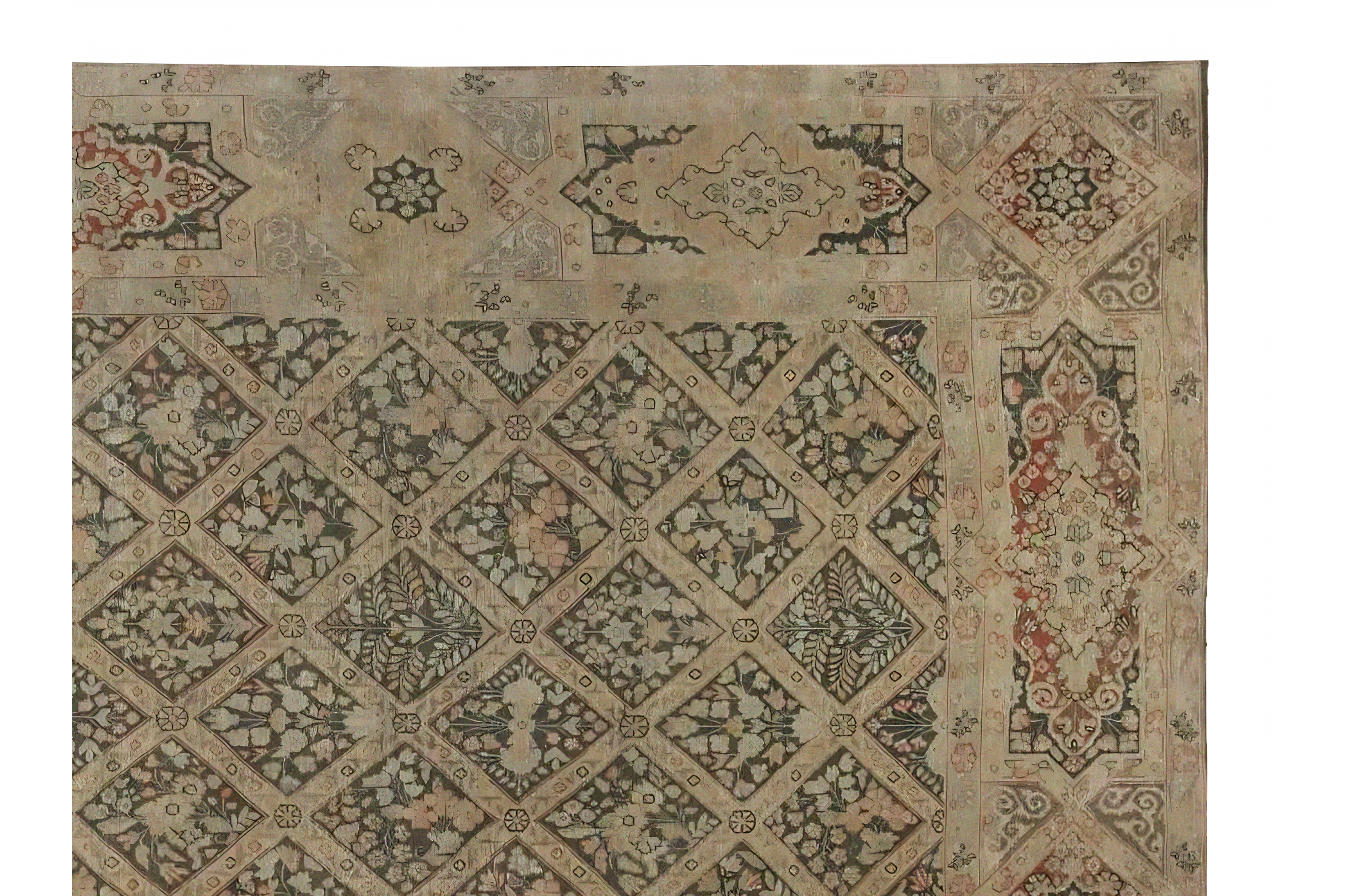 Thumbnail 6 for Persian Kerman Rug 98184