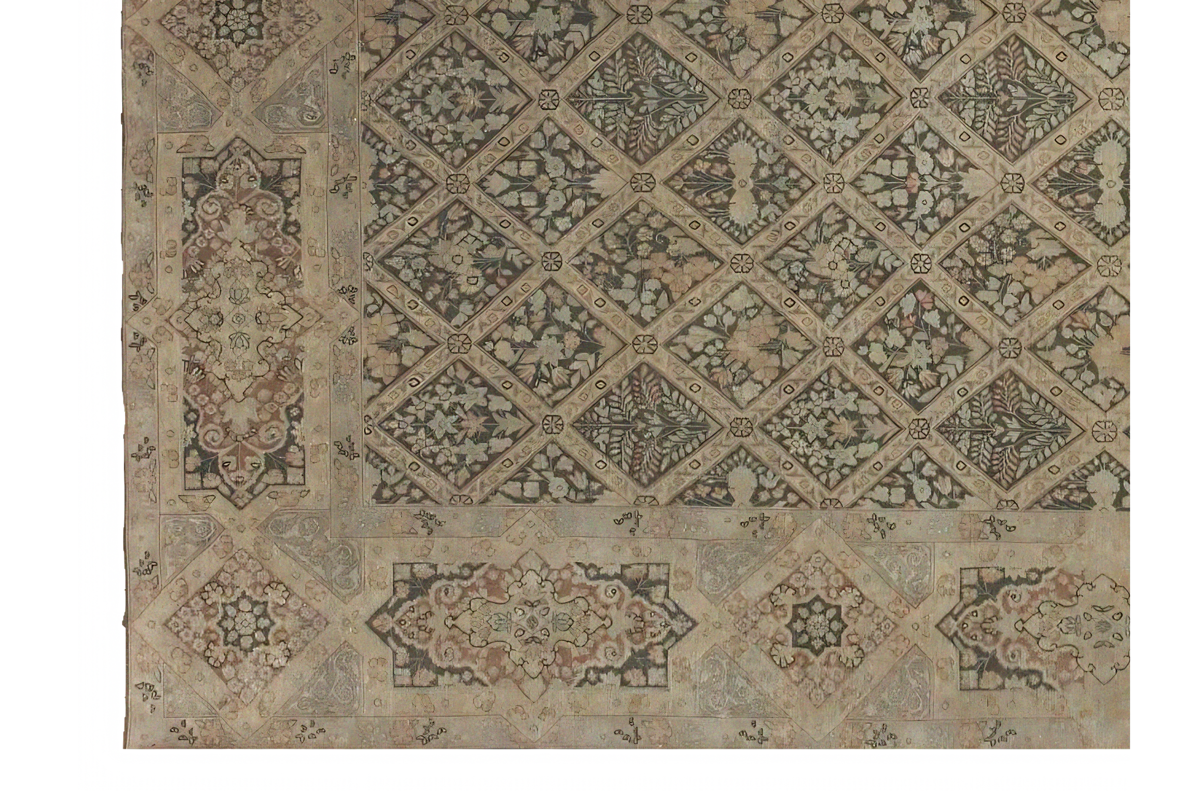 Thumbnail 7 for Persian Kerman Rug 98184