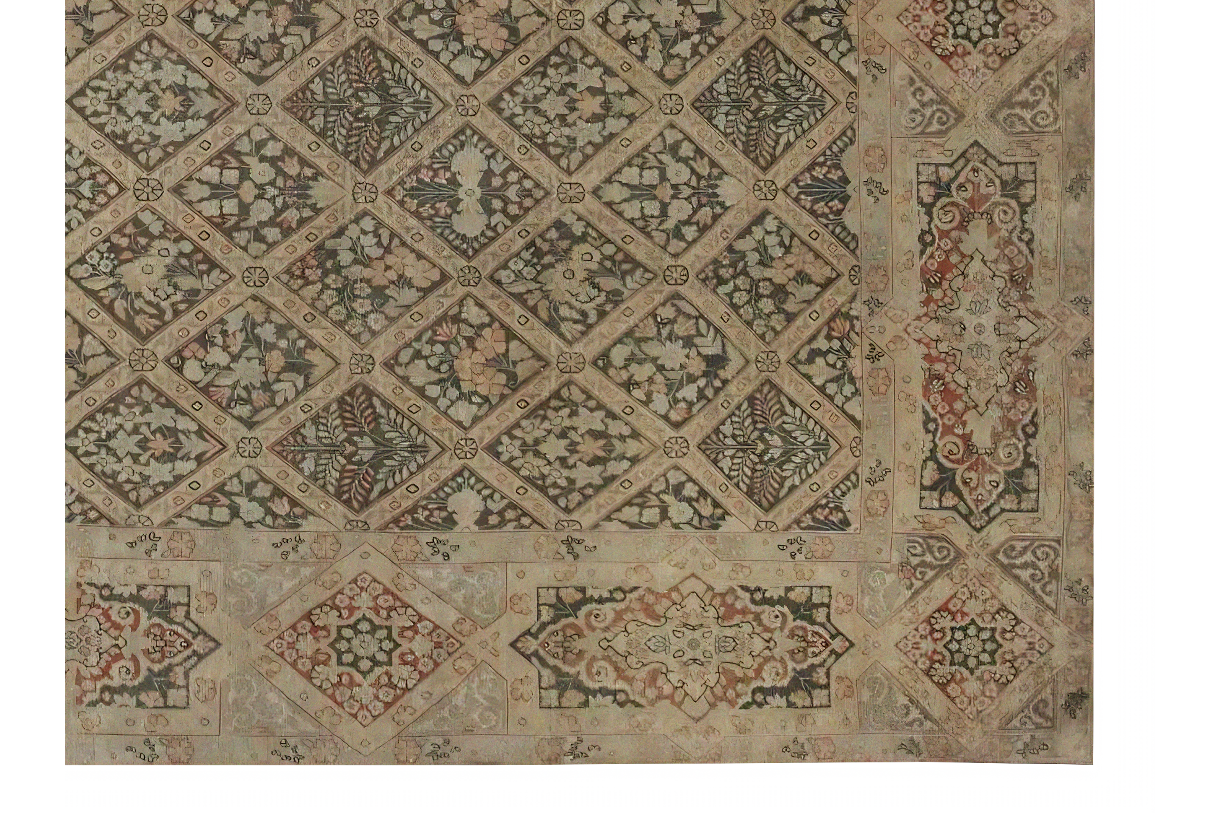 Thumbnail 8 for Persian Kerman Rug 98184