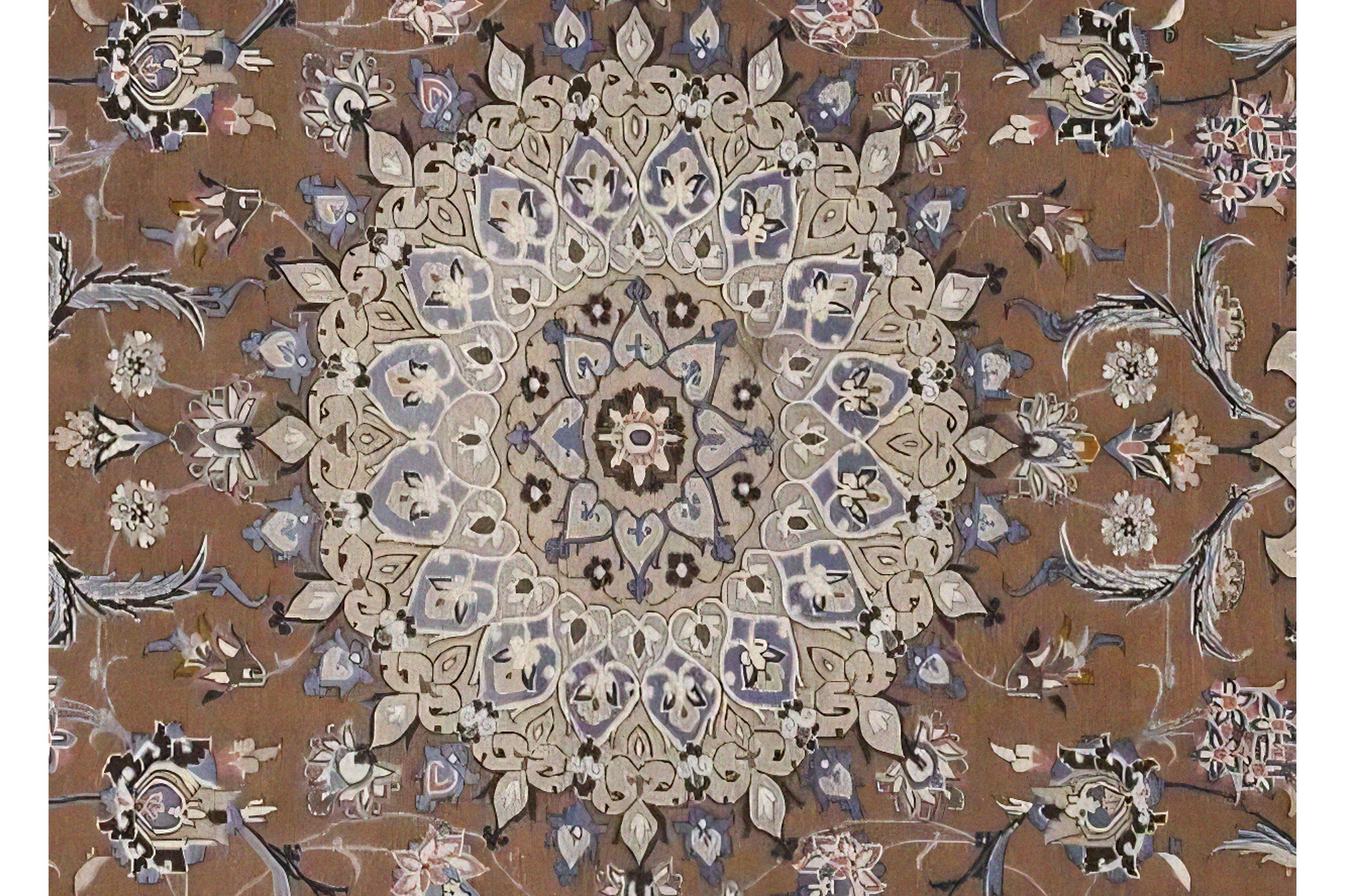 Thumbnail 4 for Persian Kashan Rug 98185