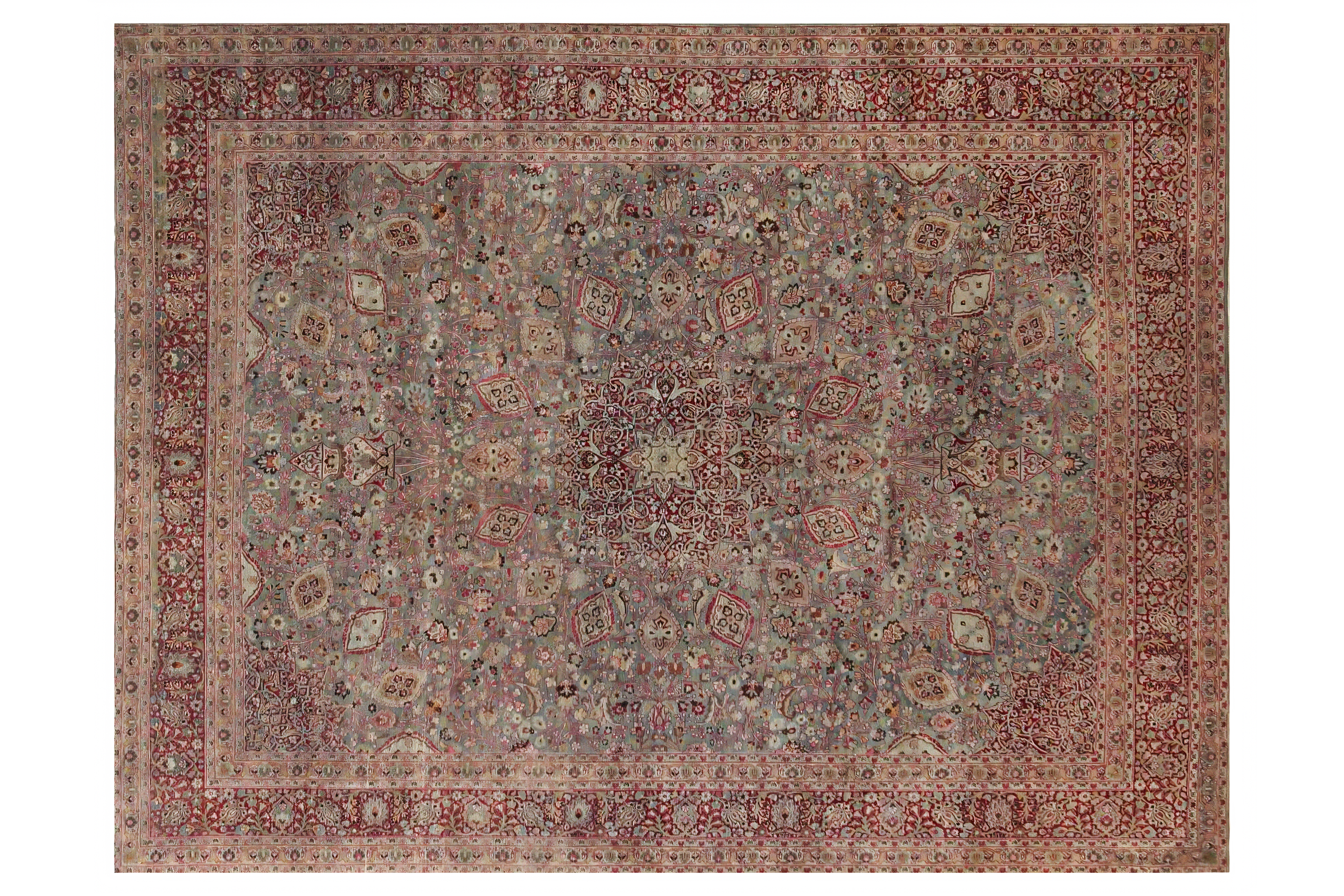 Thumbnail 2 for Persian Mashad Rug 98187