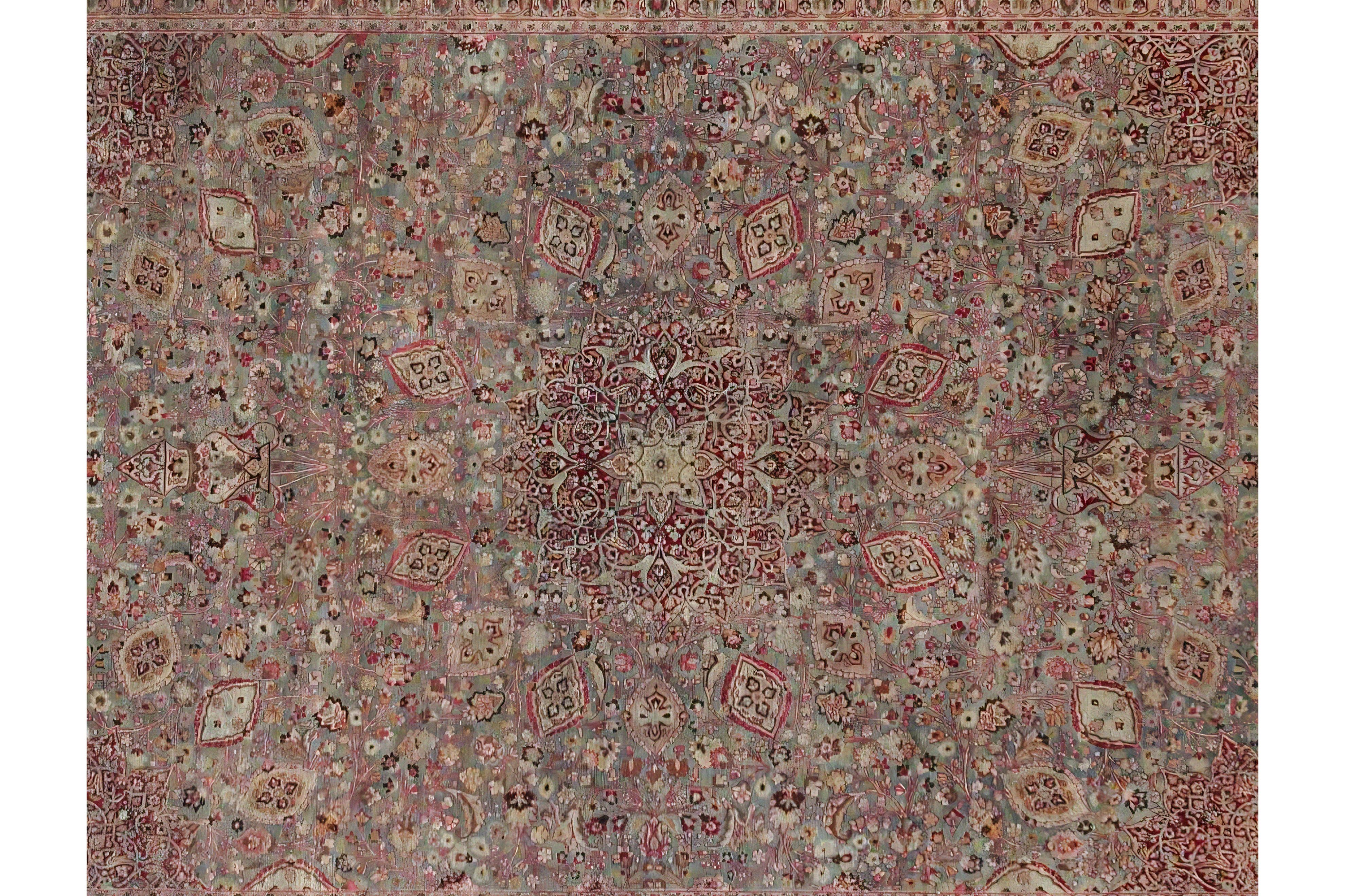 Thumbnail 3 for Persian Mashad Rug 98187