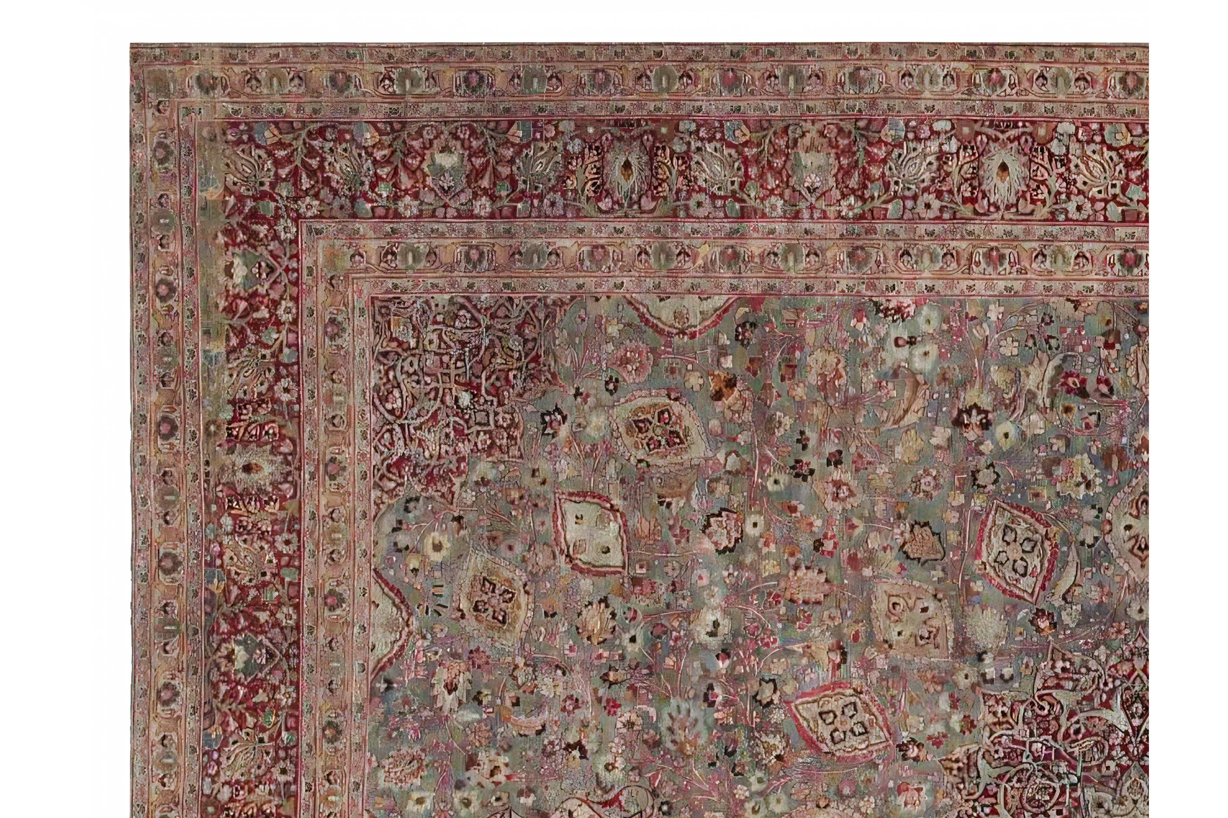 Thumbnail 5 for Persian Mashad Rug 98187