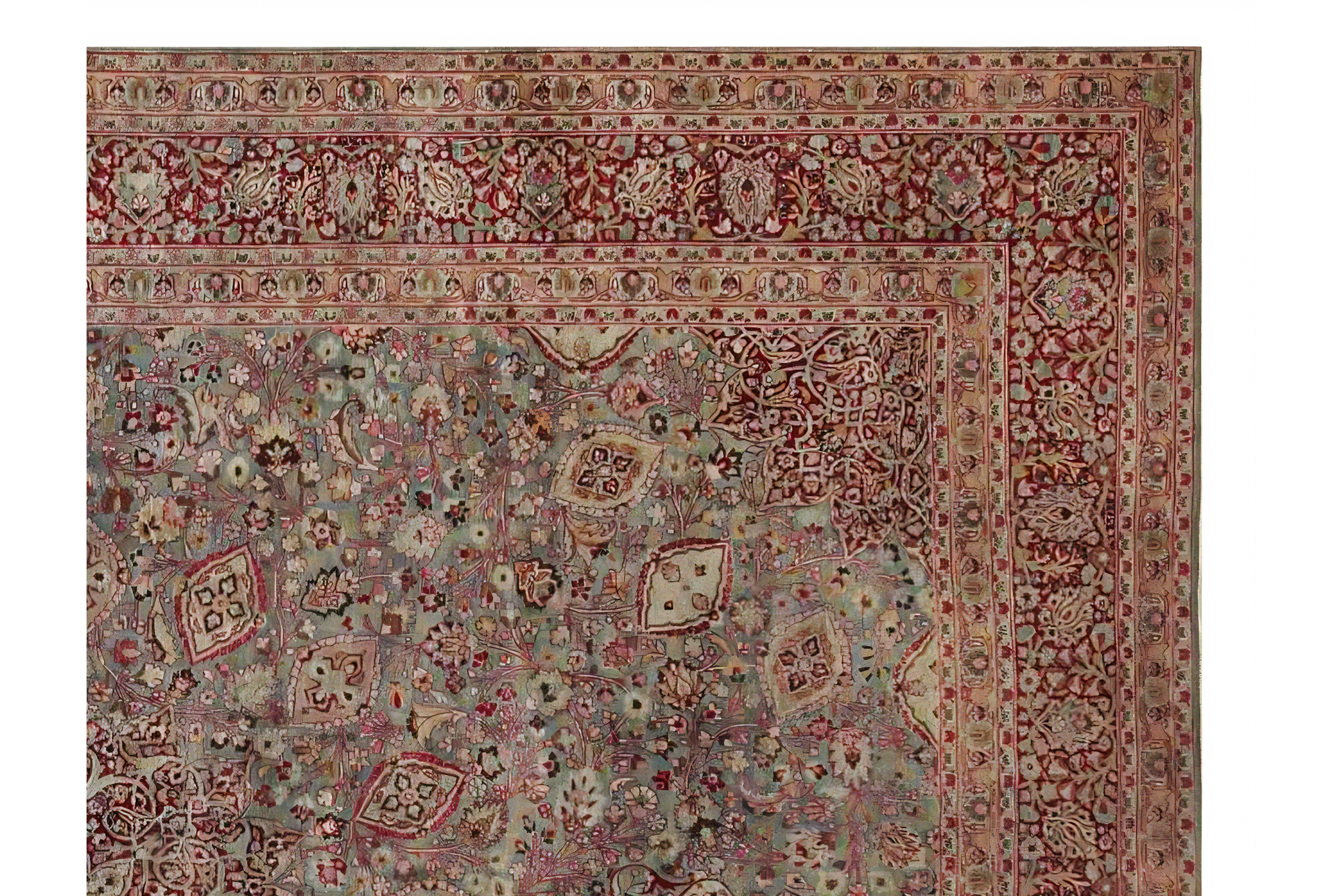 Thumbnail 6 for Persian Mashad Rug 98187