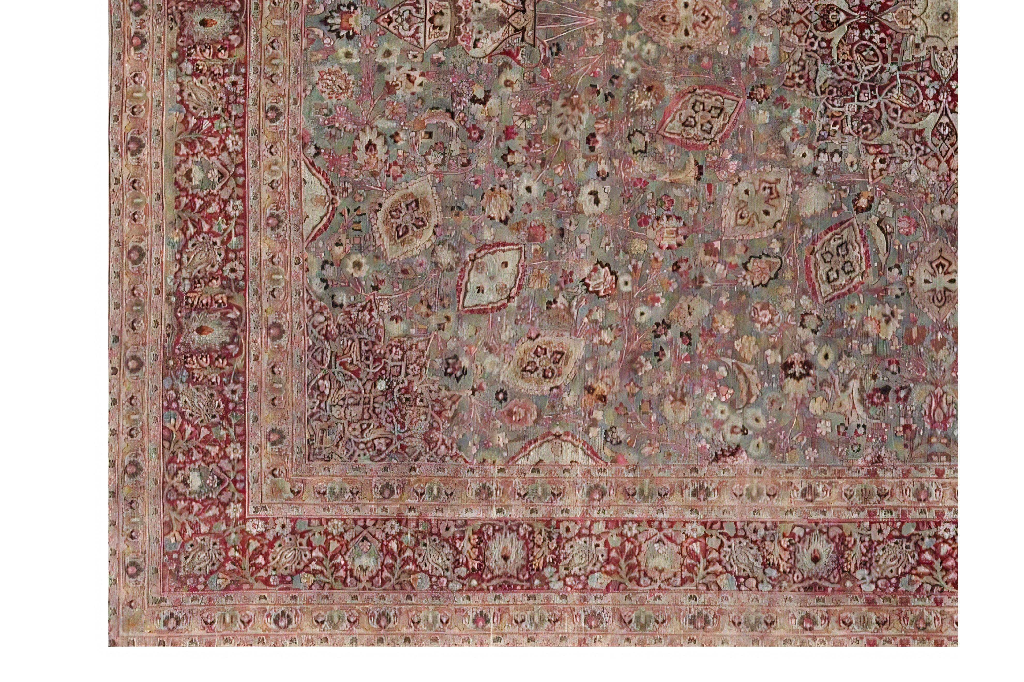 Thumbnail 7 for Persian Mashad Rug 98187