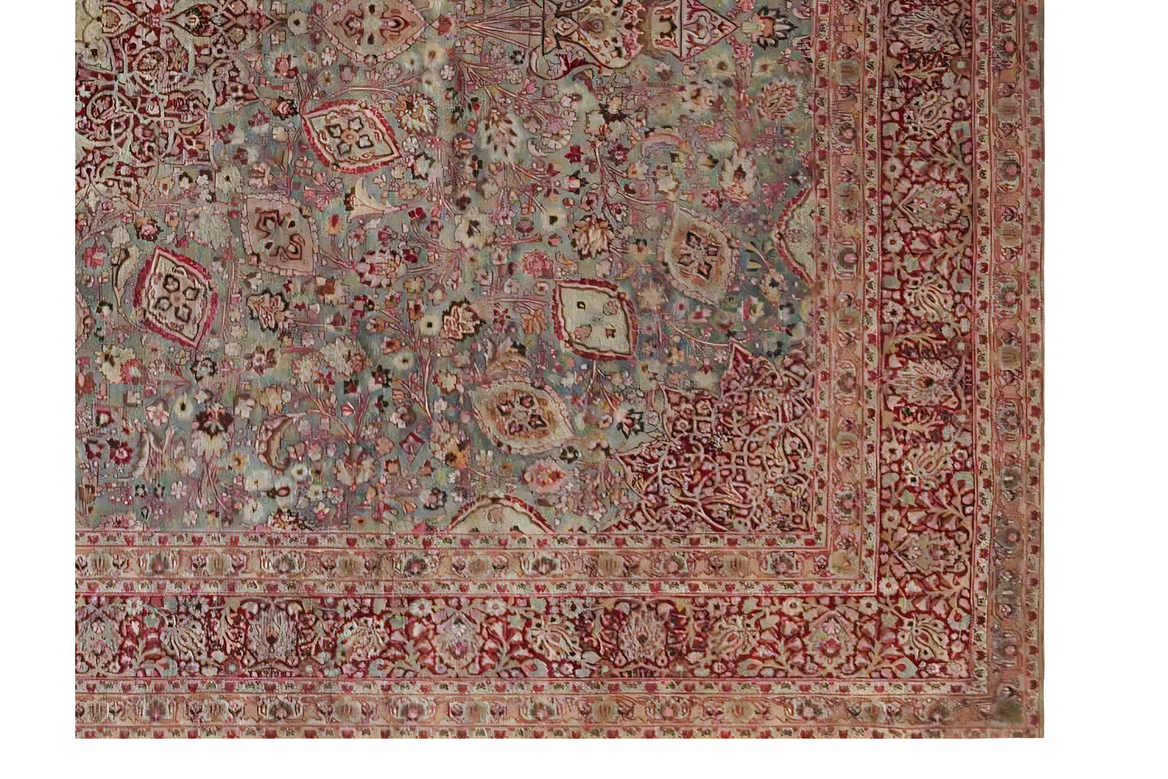 Thumbnail 8 for Persian Mashad Rug 98187