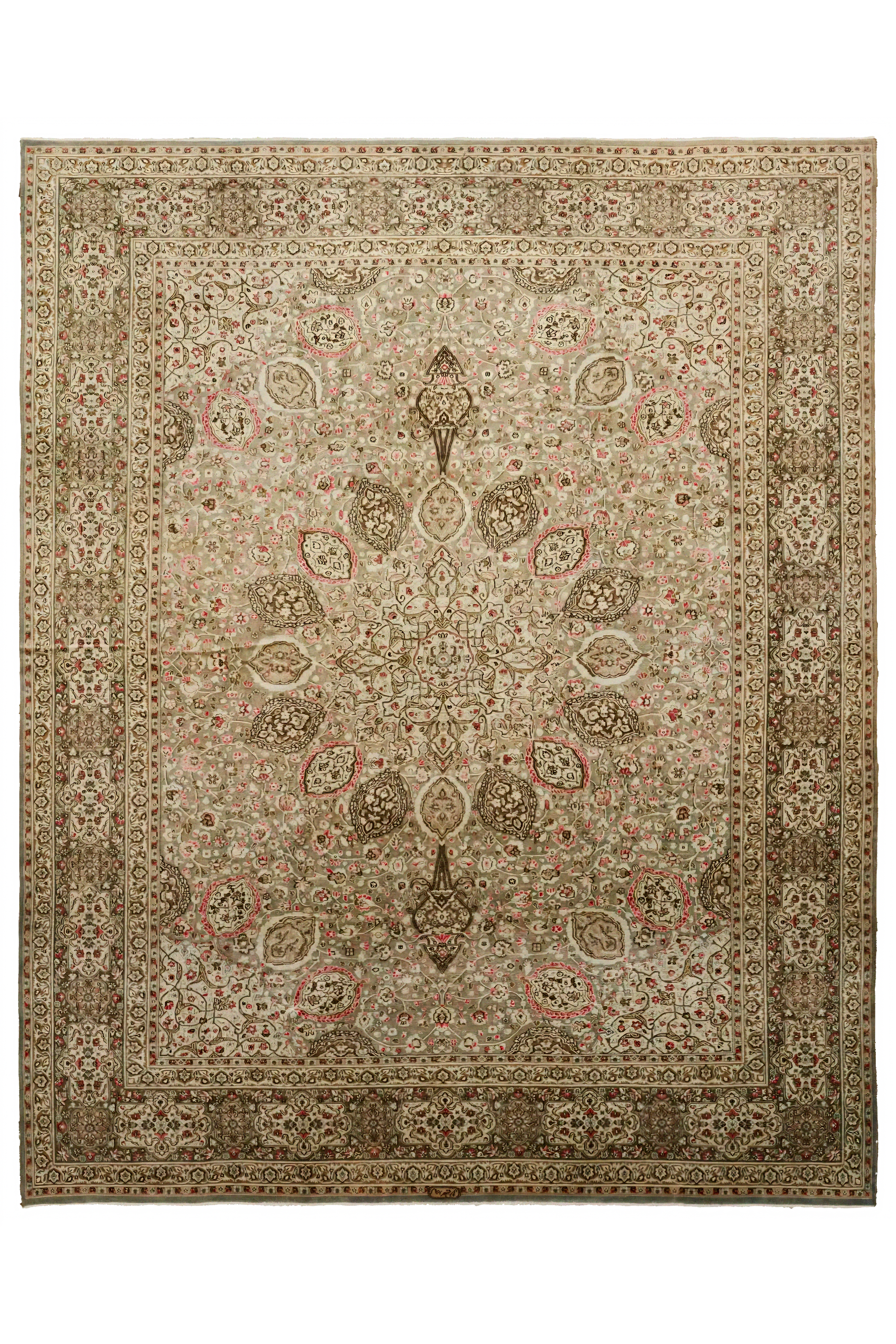 Thumbnail 1 for Persian Kerman Rug 98300